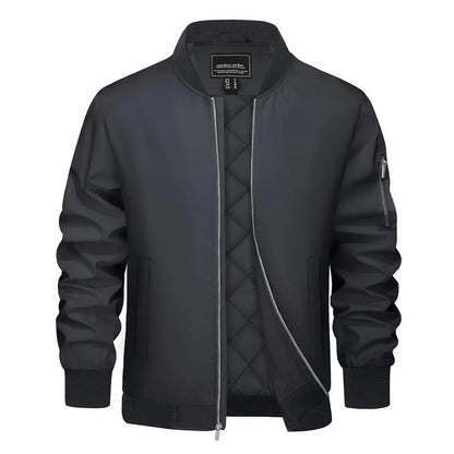 Veste bomber Homme Élégante avec Fermeture Éclair