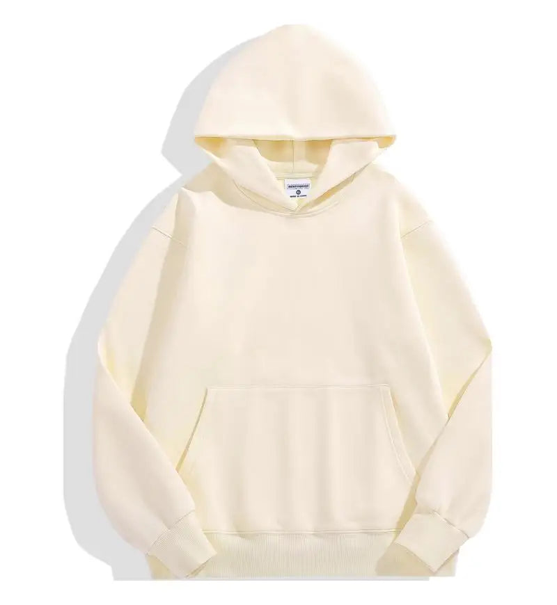 Sweat à Capuche Mixte Noir Avant Poche