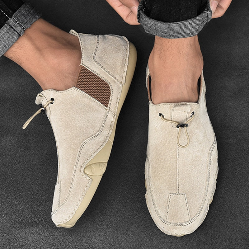 Mocassins Confortables en Cuir pour Homme - LuxeStyle
