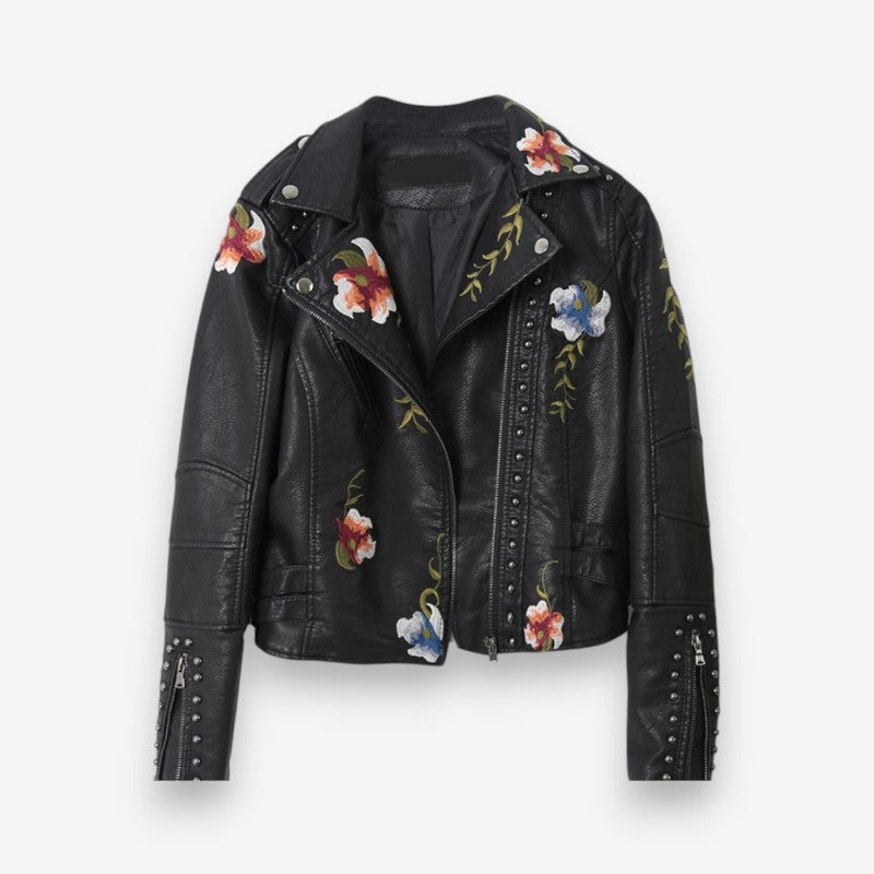 Veste Colorée à Manches Longues Col Montant - LuxeStyle