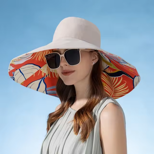 Chapeau de soleil Léger à Bord Large Réversible - LuxeStyle