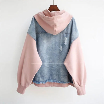 Sweat Capuche Jean Décontracté et Douillet