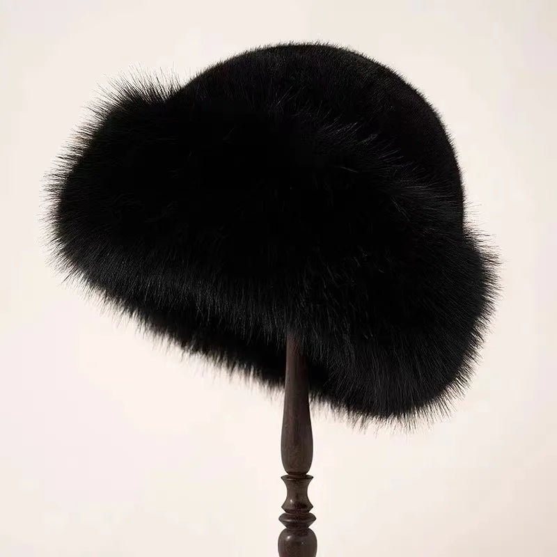 Chapeau Fourrure Doux et Chauffant Hiver