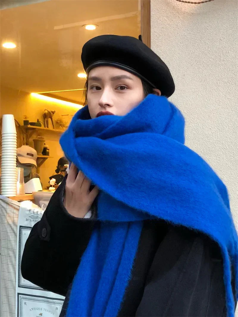 Écharpe Femme Douillettes aux Franges pour Hiver