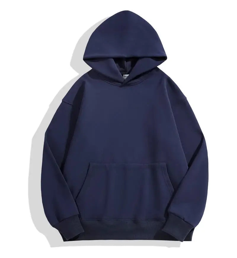 Sweat à Capuche Mixte Noir Avant Poche