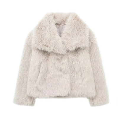Veste Hiver Chic Fourrure Synthétique