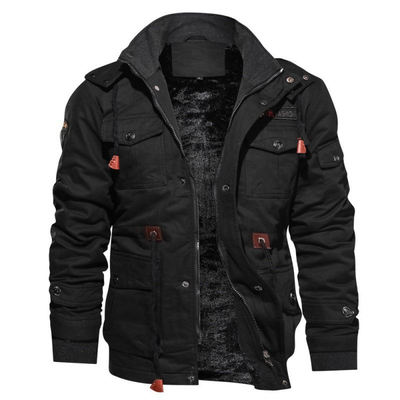 Veste Hiver Chic à Capuchon avec Poches Latérales - LuxeStyle