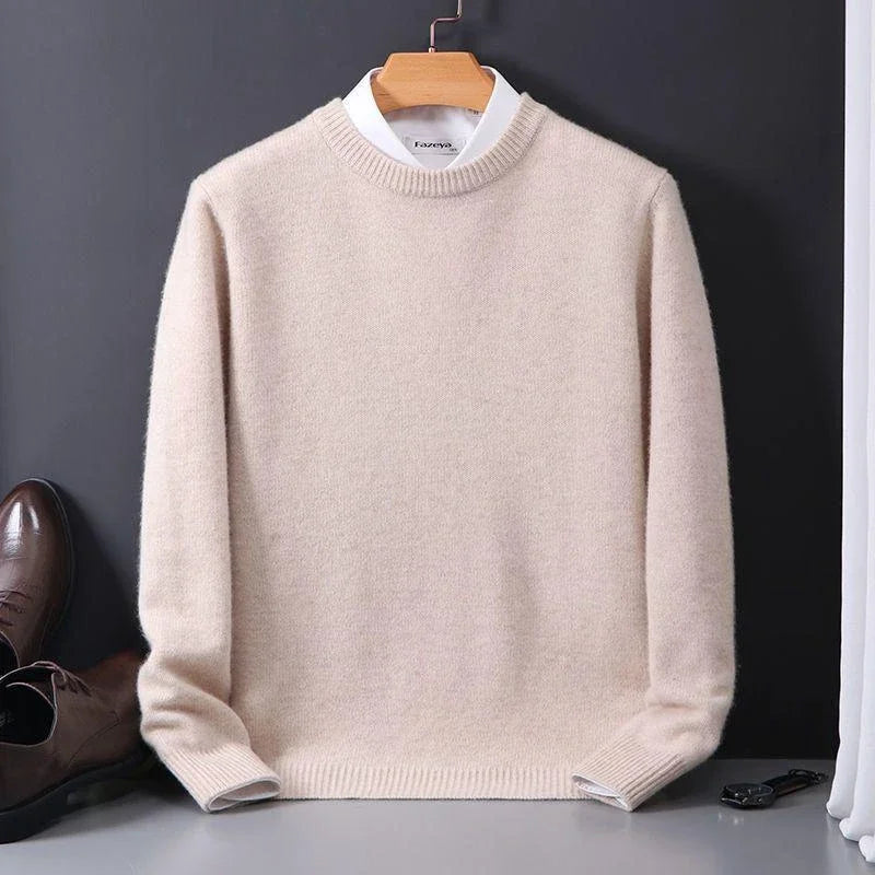 Pull En Cachemire À Manches Longues Pour Homme | Hiver