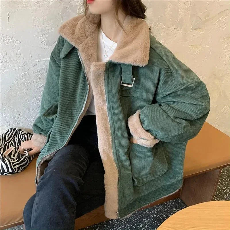 Veste Hiver Élégante avec Ceinture pour Femmes - LuxeStyle