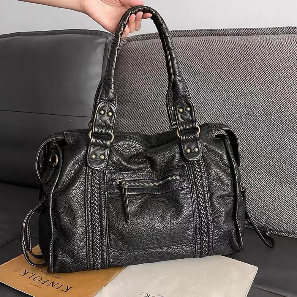 Sac à main élégant femme | Noir classique - LuxeStyle