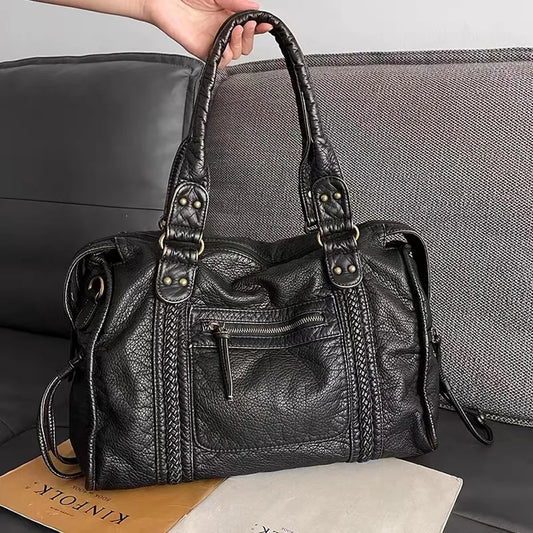 Sac à main élégant femme | Noir classique - LuxeStyle