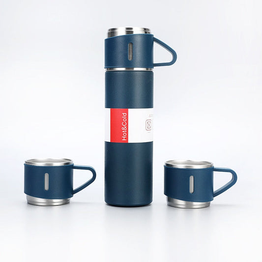 Thermos de Voyage Isolé avec Gobelet Intégré - LuxeStyle