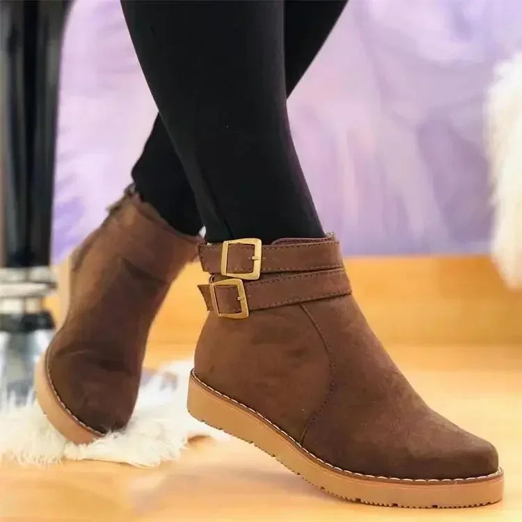 Bottes confortables élégantes pour femme hiver