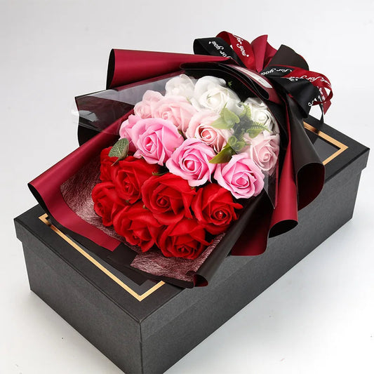 Bouquet de Roses Élégant avec Fleurs Exotiques - LuxeStyle