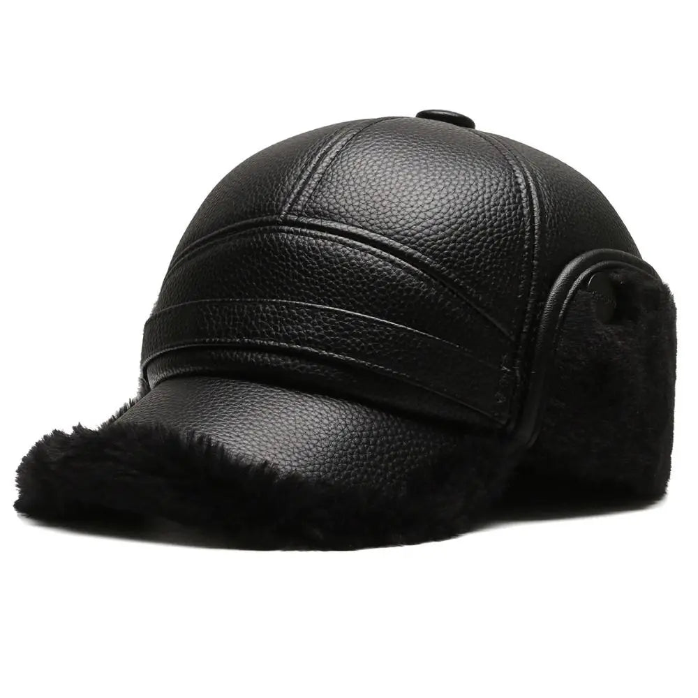 Casquette Hivernale Chaude avec Oreillettes Réglables pour Homme - LuxeStyle