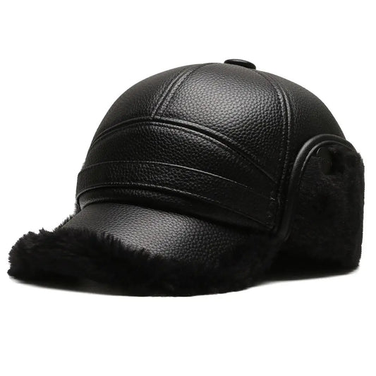 Casquette Hivernale Chaude avec Oreillettes Réglables pour Homme - LuxeStyle