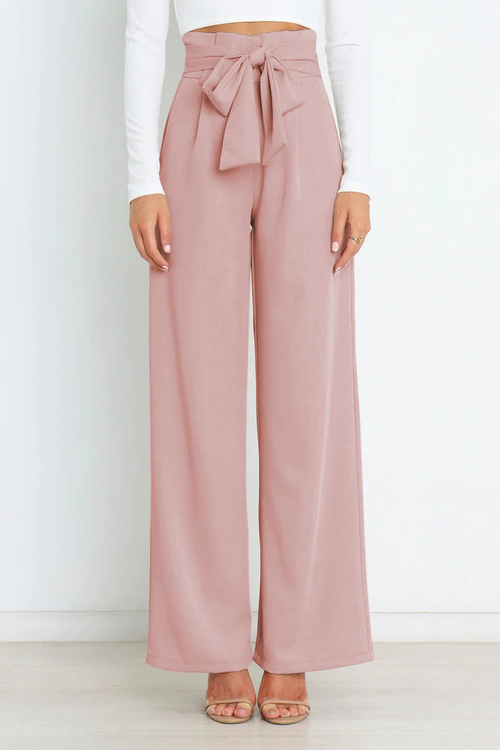 Pantalon Femme Élégant Taille Élevée