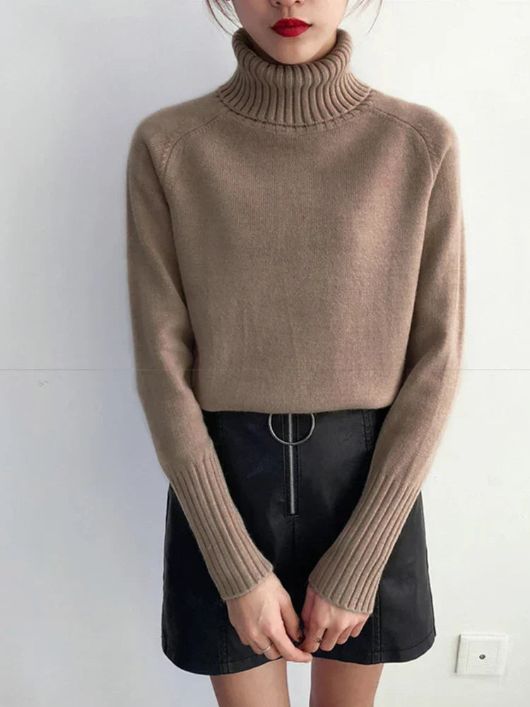 Pull Femme Hiver Très Chaud en Maille épaisse