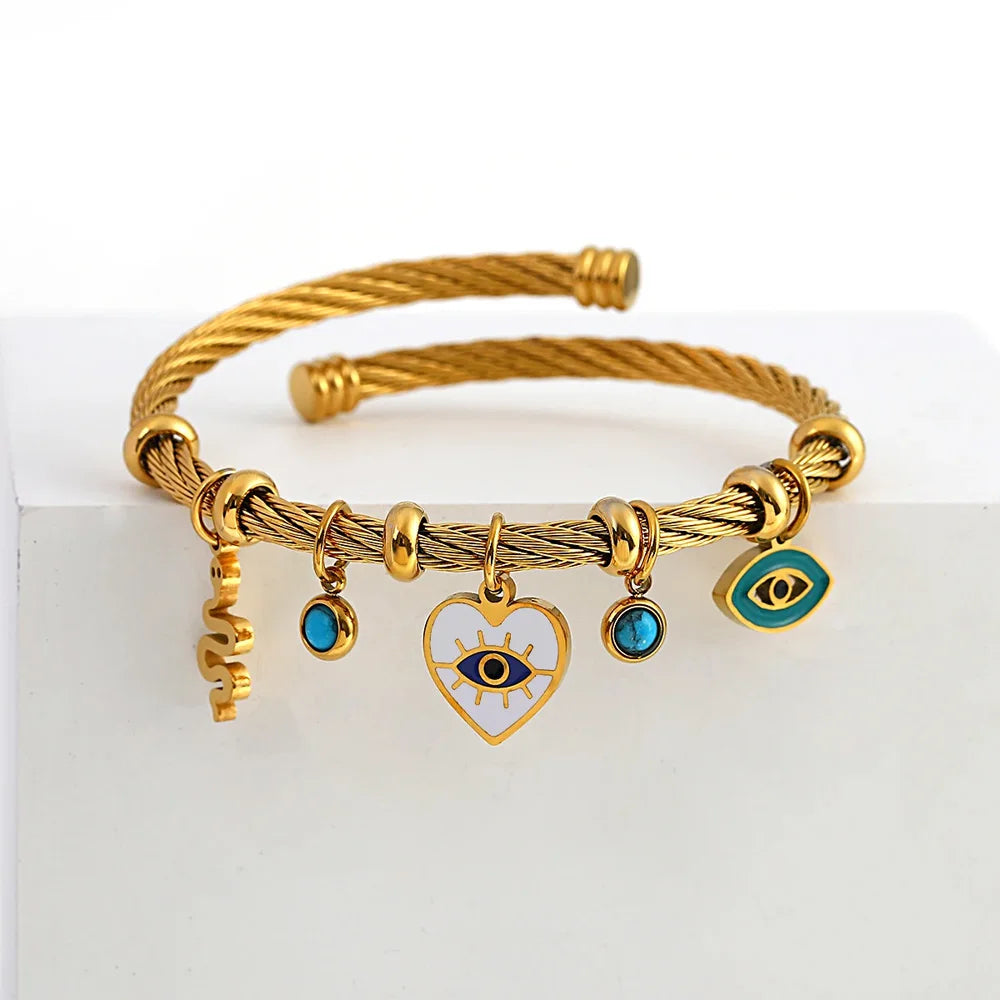 Bracelet Protège-Œil Élégant Cristal - LuxeStyle