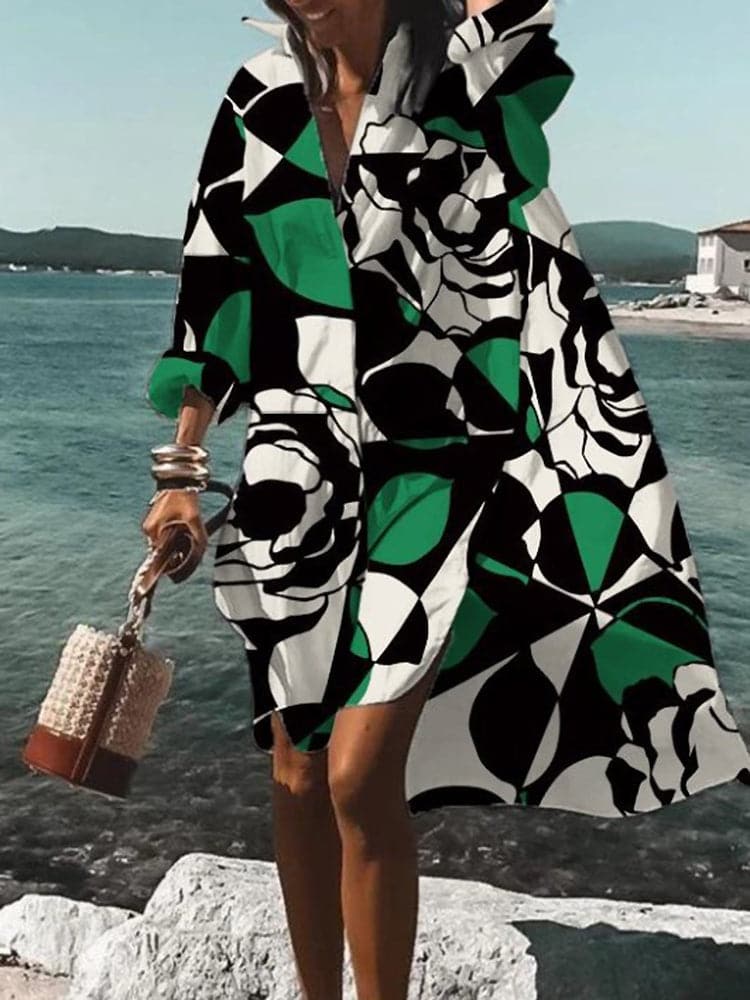 Robe fleurie élégante femme taille moyenne