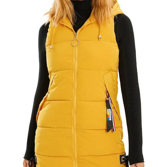 Veste mode décontractée sans manches poches zippées - LuxeStyle