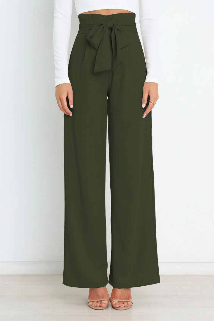 Pantalon Femme Élégant Taille Élevée