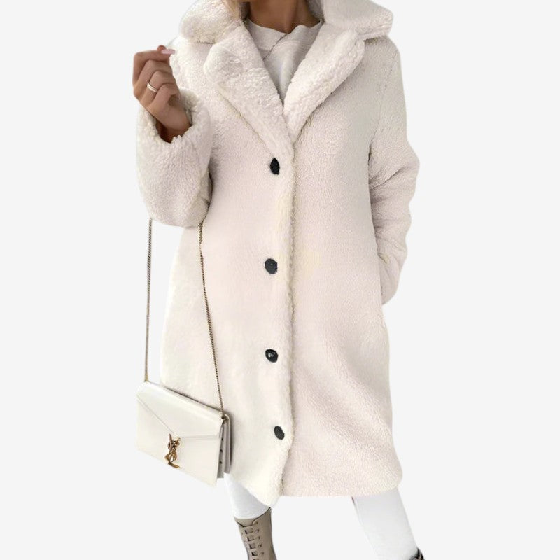 Manteau Femme Élégant à Col Rabattu - LuxeStyle