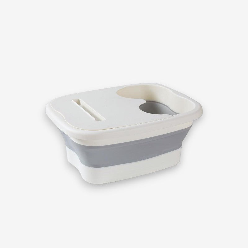 Bassin de Pédicure Pliable et Doux pour Soins de Pieds à la Maison