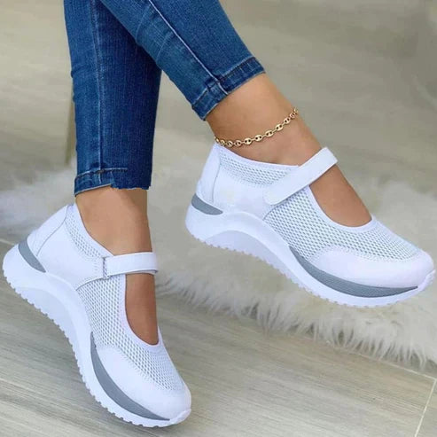 Baskets Femmes Blanches Ajustables - LuxeStyle