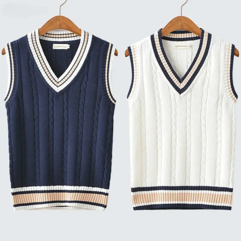 Pulls Col Rond Gilet Tricot Marin pour Homme - LuxeStyle