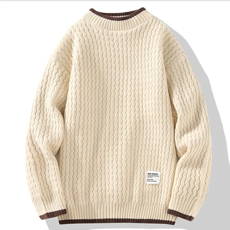 Pull Hiver Chic pour Homme Contraste Élégant - LuxeStyle