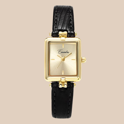 Montre Femme Élégante Cadran Or