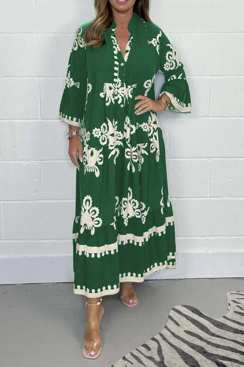 Robe de soirée élégante fleurie femme