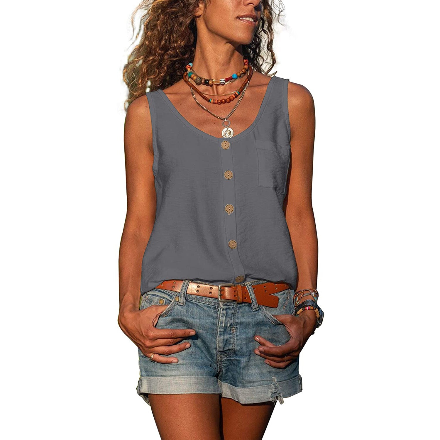Débardeur femme Décontracté Été - LuxeStyle