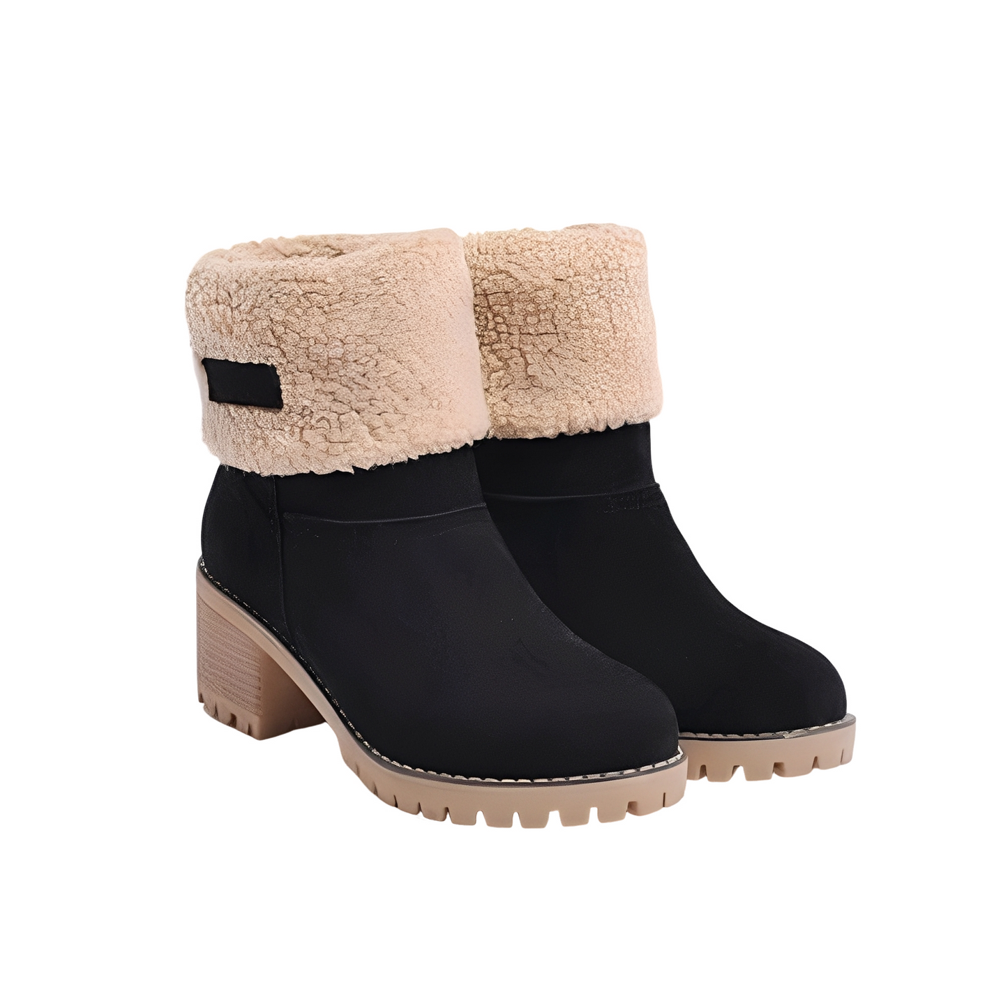 Bottes Femme Hiver Douces et Chaude avec Semelle Grip