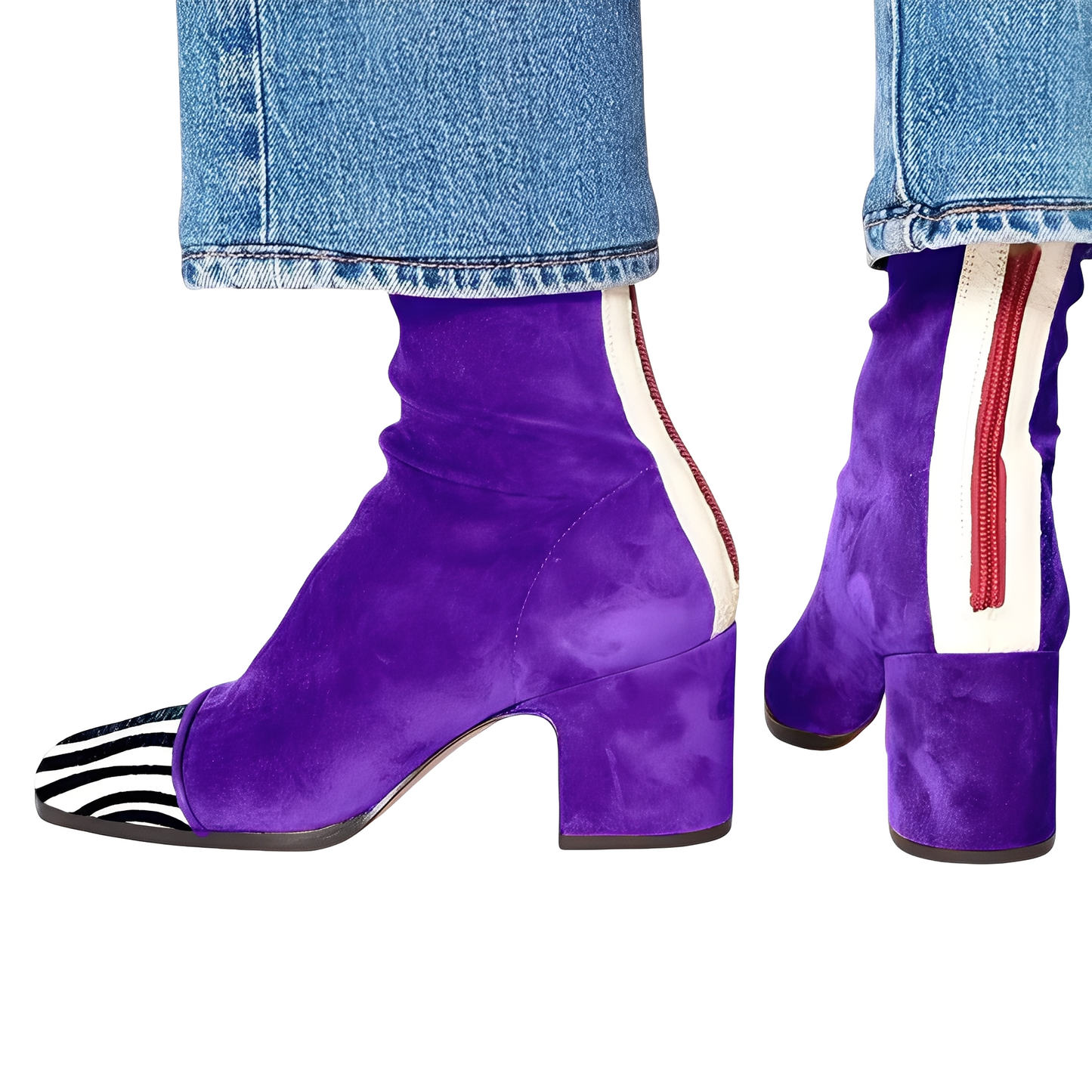 Bottines Femmes à Talon Plat Comfort