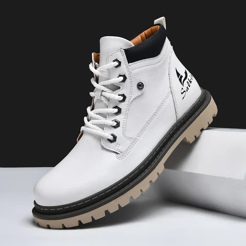 Bottes Cuir Homme Élégantes - Chaussures Robustes et Confortables