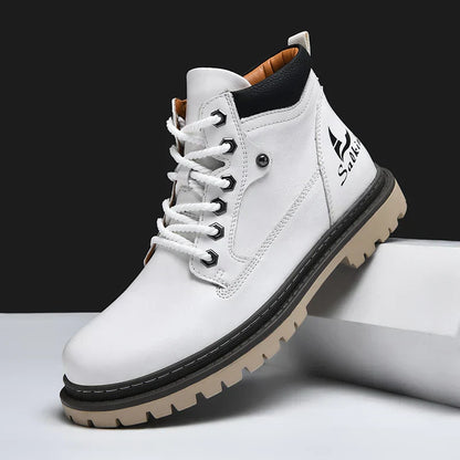 Bottes Cuir Homme Élégantes - Chaussures Robustes et Confortables