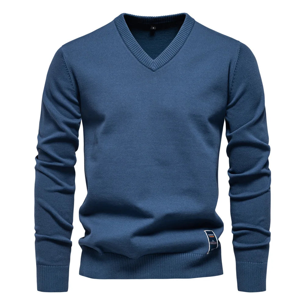 Chandail Homme Col V Élégant et Chaud