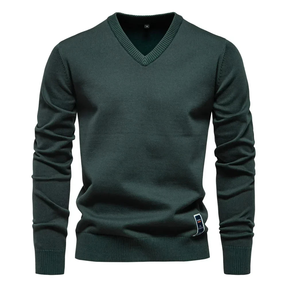 Chandail Homme Col V Élégant et Chaud