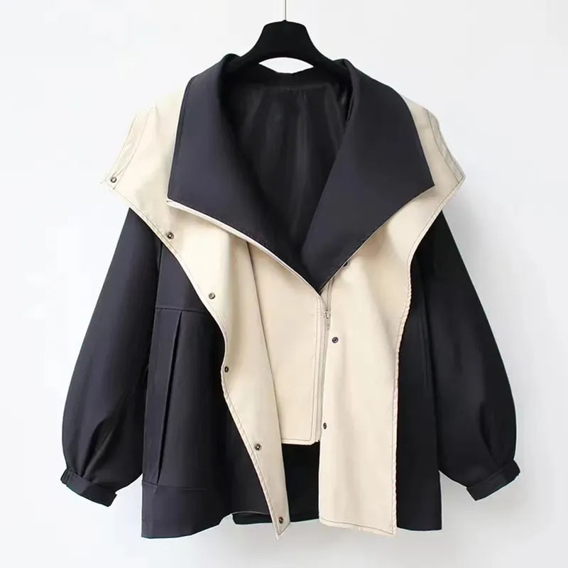 Veste imperméable femme tendance avec coupe oversize