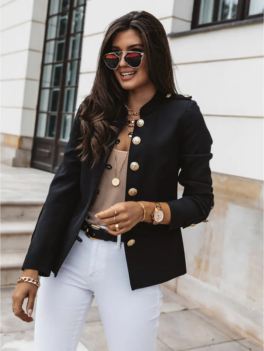 Veste Femme Élégante Taille Slim pour Travail et Soirée - LuxeStyle