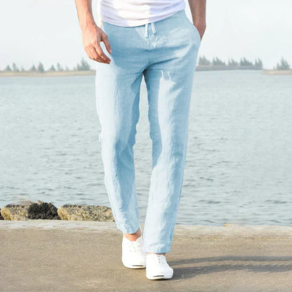 LinoFlex™ – Pantalon Lin Homme Léger et Confortable pour Été