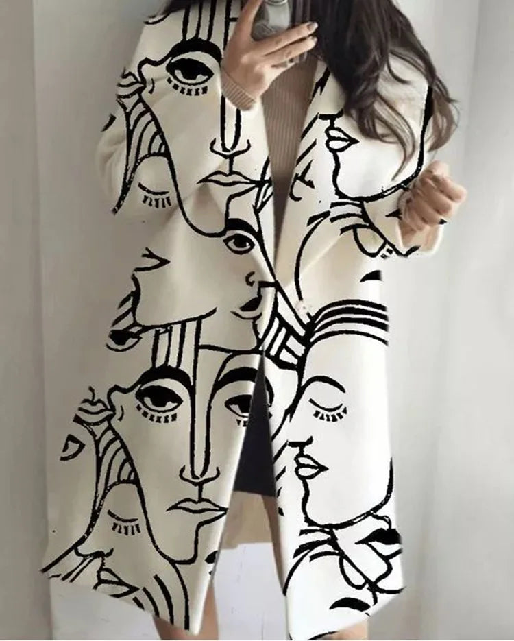 Manteau femme à carreaux colorés hiver