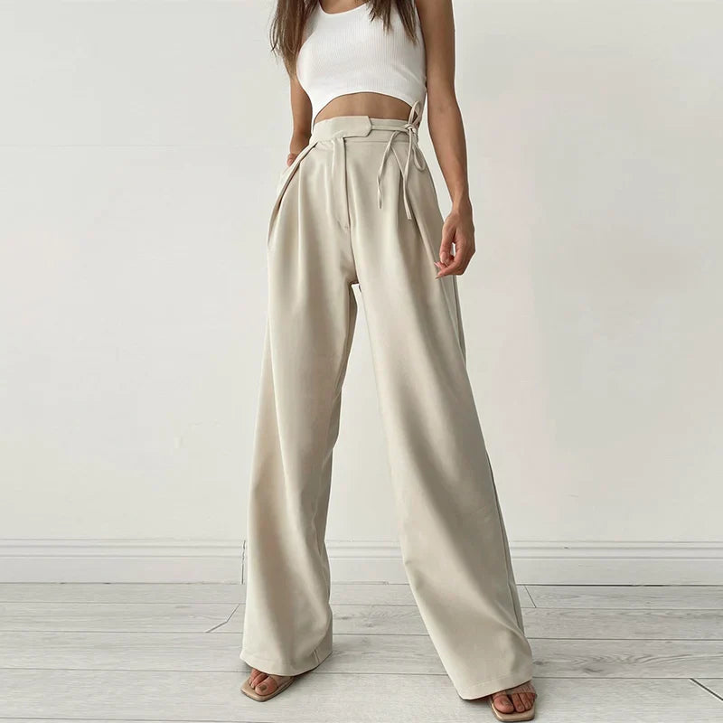 Pantalon Large Élégant pour Femme | Parfait pour le Travail ou les Soirées - LuxeStyle