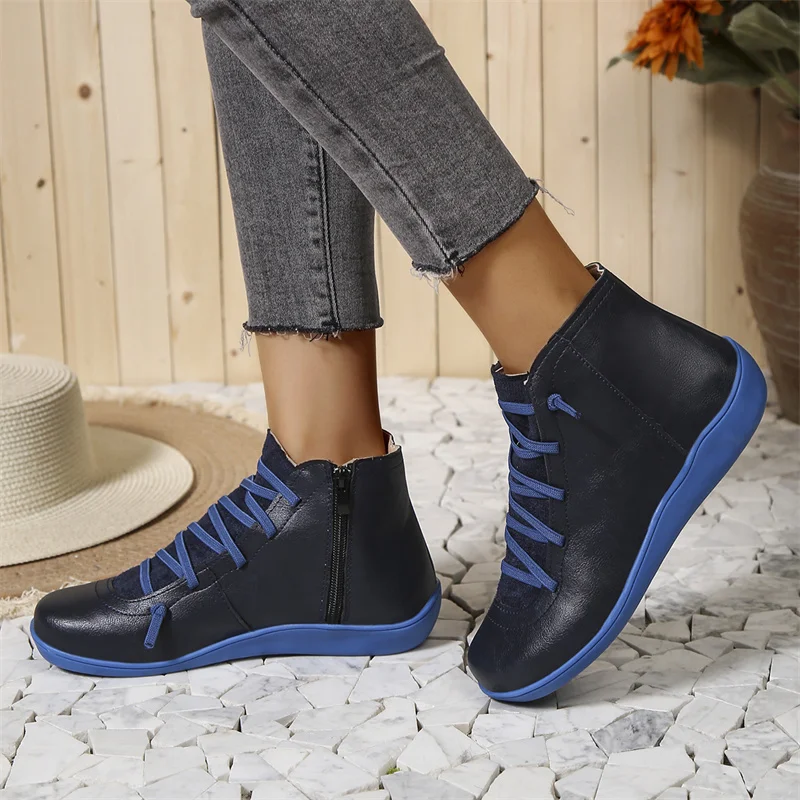 Bottines Femme Cuir Étanche Confortables