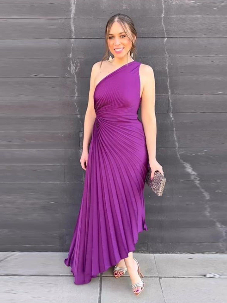 Regina™ – Robe Femme Longue en Satin Élégant pour Soirées Spéciales