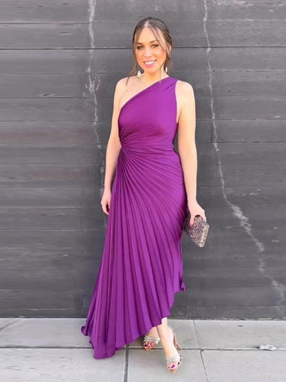 Regina™ – Robe Femme Longue en Satin Élégant pour Soirées Spéciales