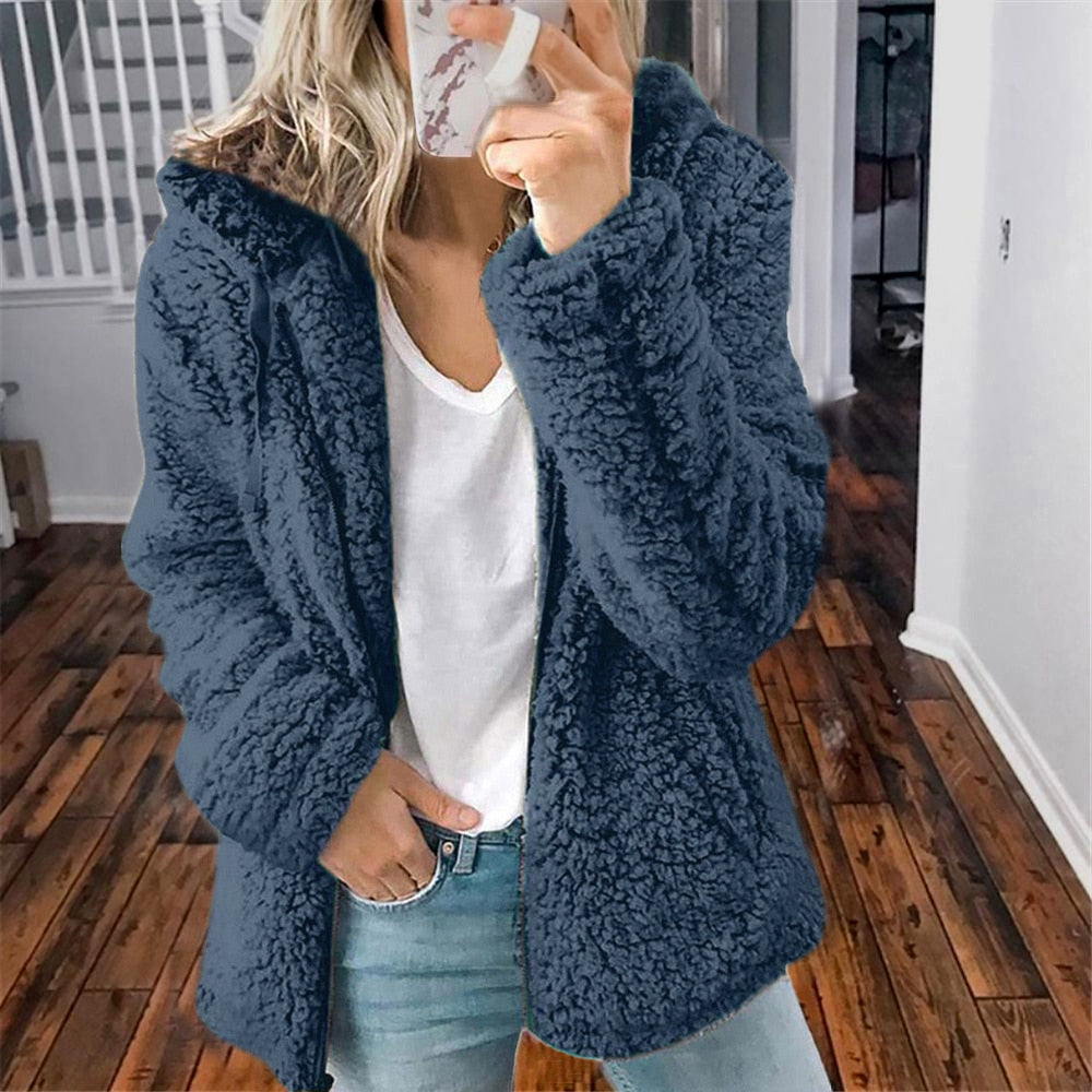 Veste Hivernale Femme – Douillette, Chaud & Chic avec Capuchon