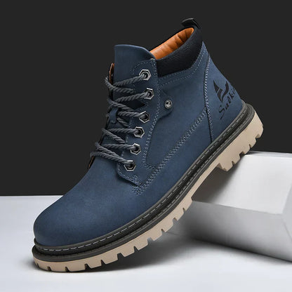 Bottes Cuir Homme Élégantes - Chaussures Robustes et Confortables
